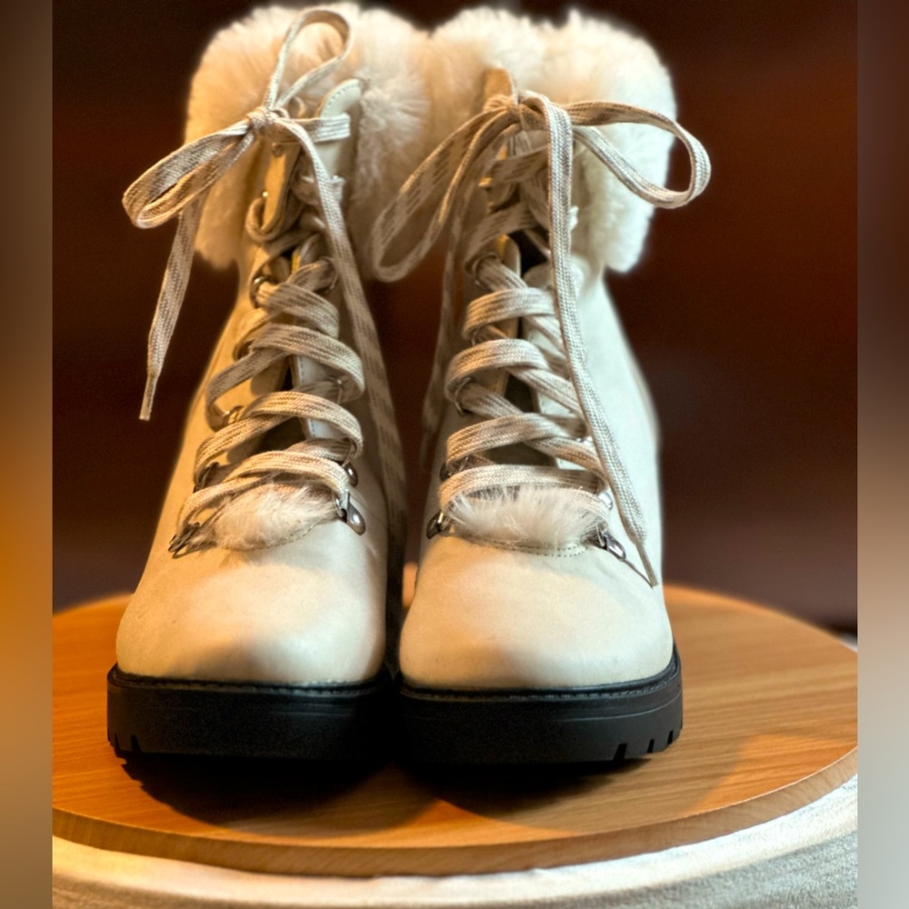Ivory Fur Boots